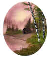 I called this one "Dreamy Sunrise".  The painting is for sale.