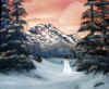 I painted this one for my daughter Traci and her family....I added the snowman and the sled rider for my grandchildren...
